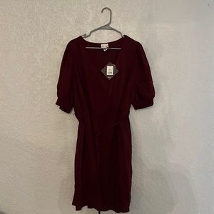 Burgundy/Wine colored Ava & Viv dress